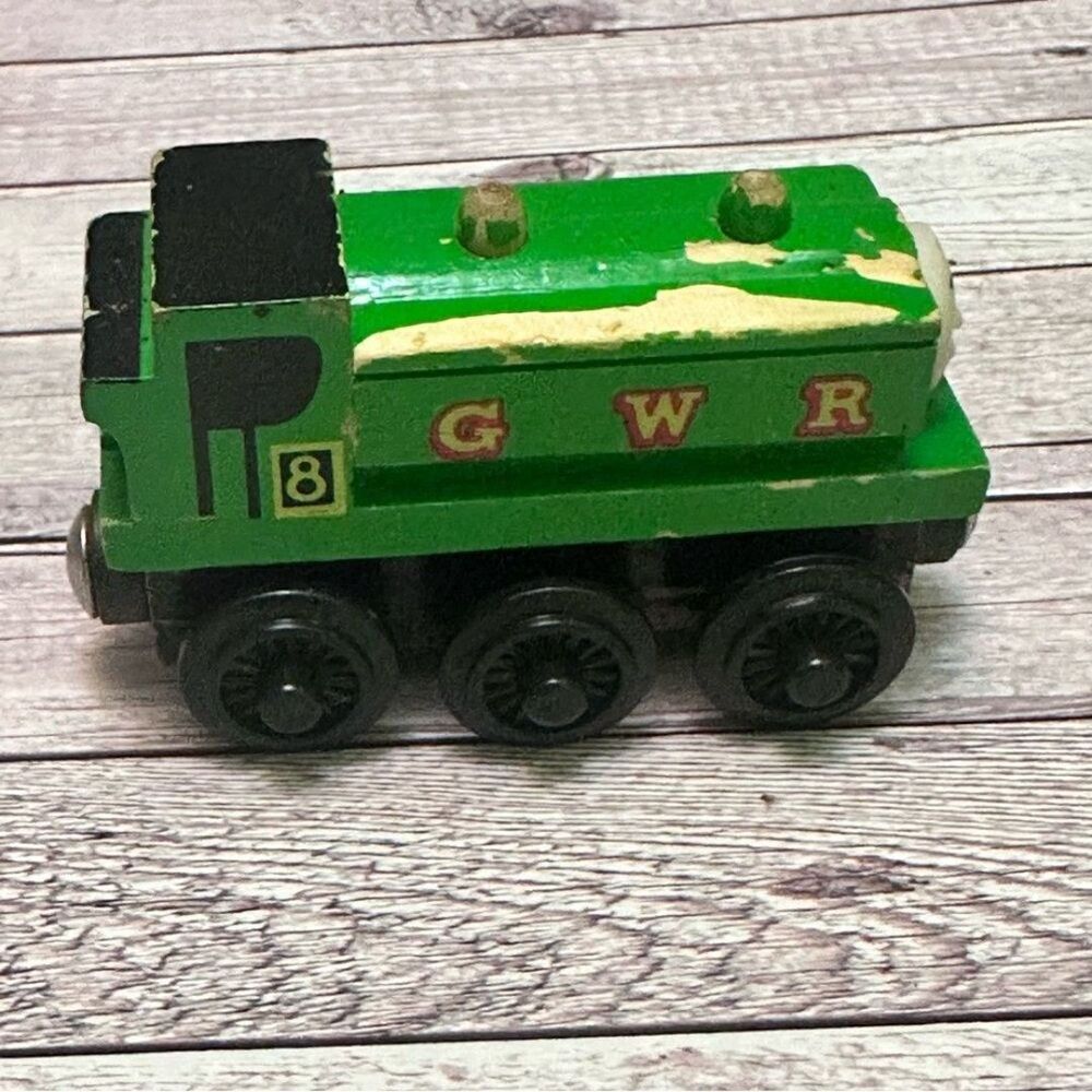 Thomas & Friends Railway wooden Duck GWR #8 Green Train Engine - Picture 3 of 8